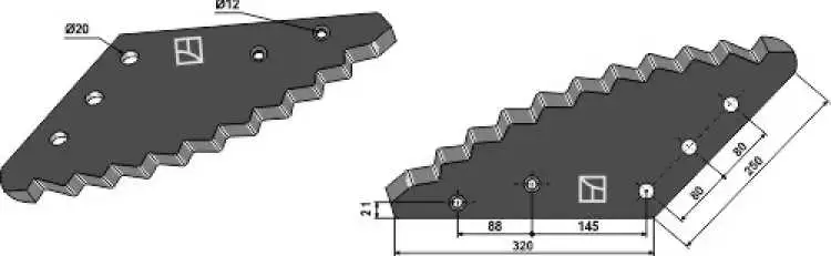 Futtermischwagenmesser